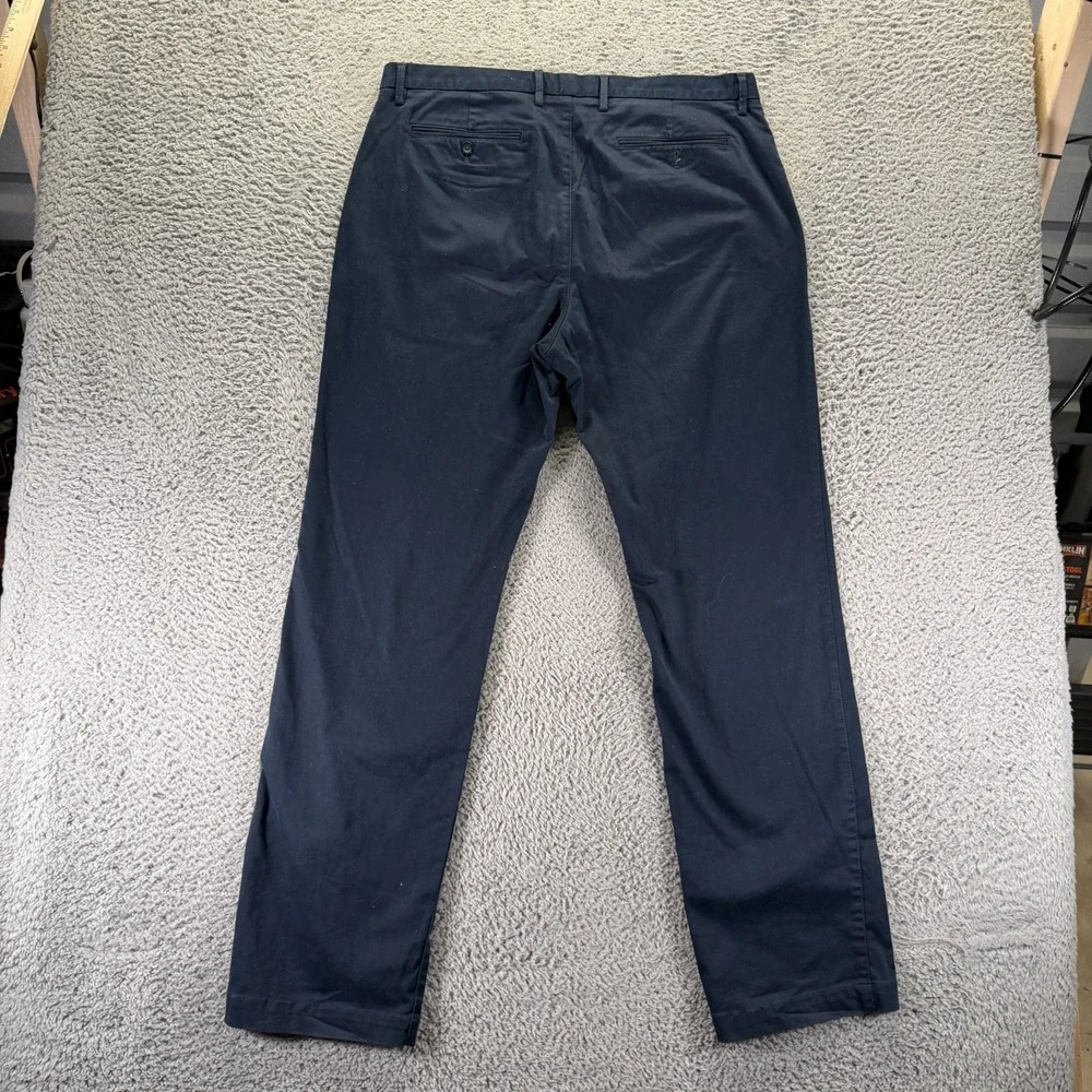 VTG Banana Republic Pant Mens 36x34 Blue Cotton Chino Straight Business Preppy
